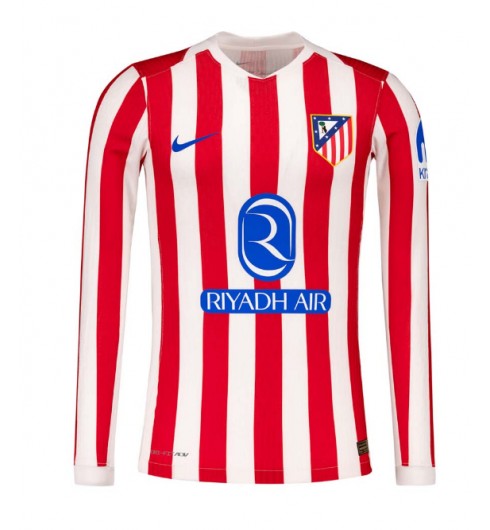 Atletico Madrid Domácí Dres 2025-26 Dlouhý Rukáv Atletico Madrid Domácí Dres 2025-26 Dlouhý Rukáv